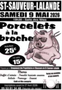 photo Repas porcelets à la broche