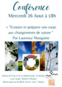 photo CONFÉRENCE ECOUTER ET PRÉPARER SON CORPS AUX CHANGEMENTS DE SAISON