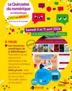photo La quinzaine du numérique en bibliothèque à Arsac