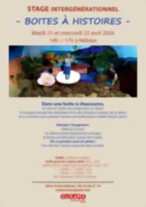 photo STAGE INTERGÉNÉRATIONNEL BOITES À HISTOIRE
ENFANTS DÈS 7 ANS ET ADULTES