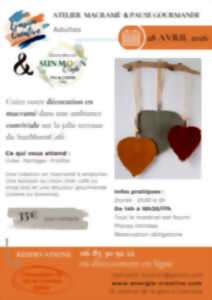 photo Atelie macramé et pause gourmande