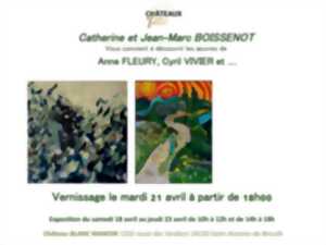 photo Châteaux en fête | Château Blanc Manoir Domaine des Verdiers - Exposition de peinture