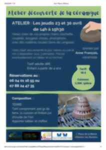 photo Atelier découverte de la céramique