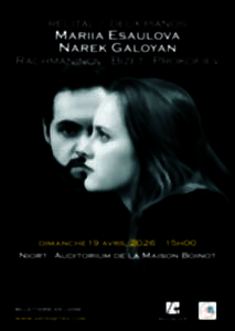 photo Concert à 2 pianos Mariia Esaulova et Narek Galoyan à Niort