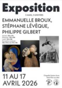 photo Exposition d'Emmanuelle BROUX, Stéphane LEVEQUE et Philippe GILBERT