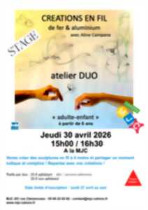 photo Stage en duo créations en fil de fer et aluminium