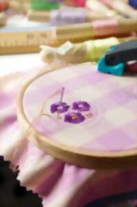 photo Atelier - Badge fleuri