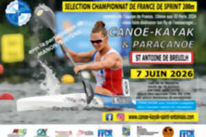 photo Sélection championnat de France de Sprint 200m canoe kayak