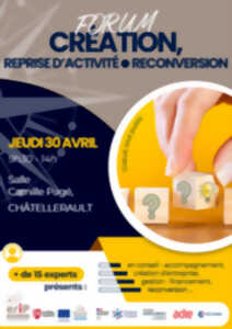 photo Forum Création, Reprise d'activité, Reconversion