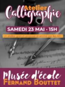photo Atelier Calligraphie Musée d’école Fernand Bouttet