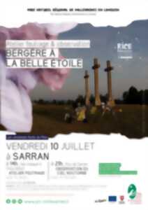 Bergère à la belle étoile : observation du ciel étoilé