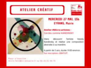 Atelier créatif avec la micro folie à Eyrans