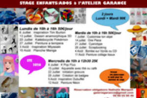 Stages d'été à l'Atelier Garance