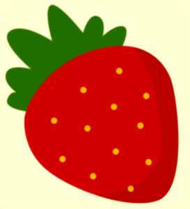 Miam une fraise !