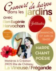 Concert de harpe et poésie dans les jardins