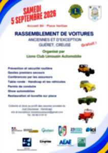 Rassemblement de voitures anciennes et d'exception