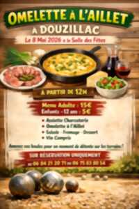 Repas (omelette à l'aillet) et pétanque