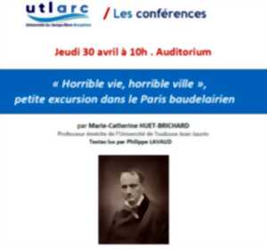 « Horrible vie, horrible ville », petite excursion dans le Paris baudelairien
