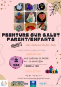 Peinture sur galet Parent/enfants - CLEM