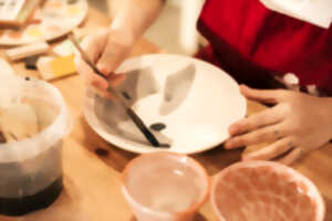 Atelier peinture sur céramique avec 