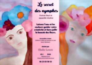 photo Atelier - Portrait fleuri et aquarelle intuitive