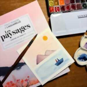 photo Atelier créatif : réalisation de paysages à l'aquarelle