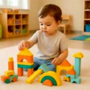 Atelier parents enfants - jeux de construction à l'Inclu K'fé