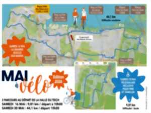 Mai à vélo: grande boucle 44km