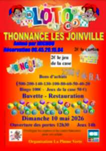 Loto de l'association La Plume Verte