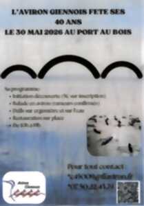 photo 40 ans de l'Aviron Giennois