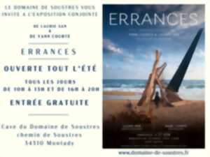 EXPOSITION ERRANCES YANN COURTE ET LAURIE SAN AU DOMAINE DE SOUSTRES