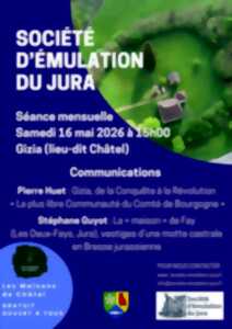Conférence : Gizia, de la Conquête à la Révolution : « La plus libre Communauté du Comté de Bourgogne », par Pierre HUET