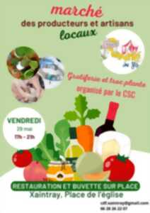 photo Marché des producteurs et artisans locaux, gratiferia et troc plante.