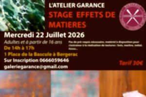 photo Stage effets de matières