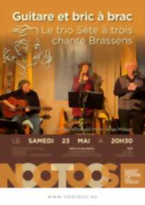 Le trio Sète à Trois chante Brassens