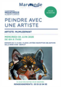 Atelier de peinture - Peindre avec une artiste à la Médiathèque