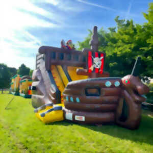 photo Structure Gonflable Toboggan Bateau Pirate
