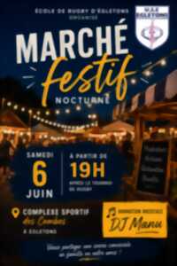 Marché festif nocturne