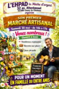 Marché artisanal à Coucy-le-Château