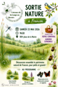 SORTIE NATURE À FRANCON ORGANISÉ PAR L'ASSOCIATION COTEAUX DE LA LOUGE AU BERNÈS