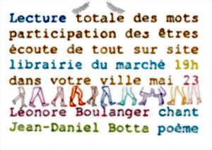 Lecture à la librairie du marché