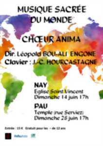 Concert musique sacrée du monde Choeur Anima