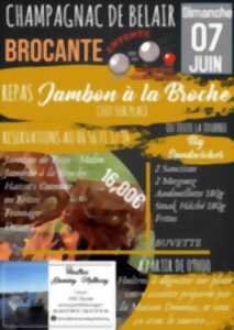 Repas jambon à la broche