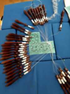 Démonstration des dentellières de Labouheyre