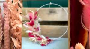 Atelier fabrication couronne de fleurs séchées