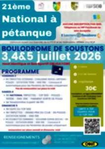 21ème National à Pétanque - Tournoi complet