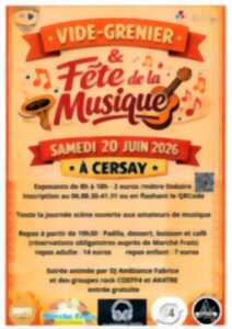 Fête de la musique et vide grenier à Cersay