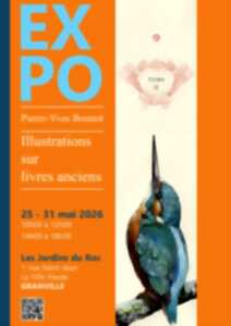 Exposition d'illustrations à la gouache sur papiers anciens