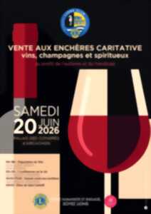 Vente aux enchères caritatives : vins, champagne et spiritueux