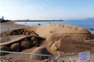 Sculpture sur sable